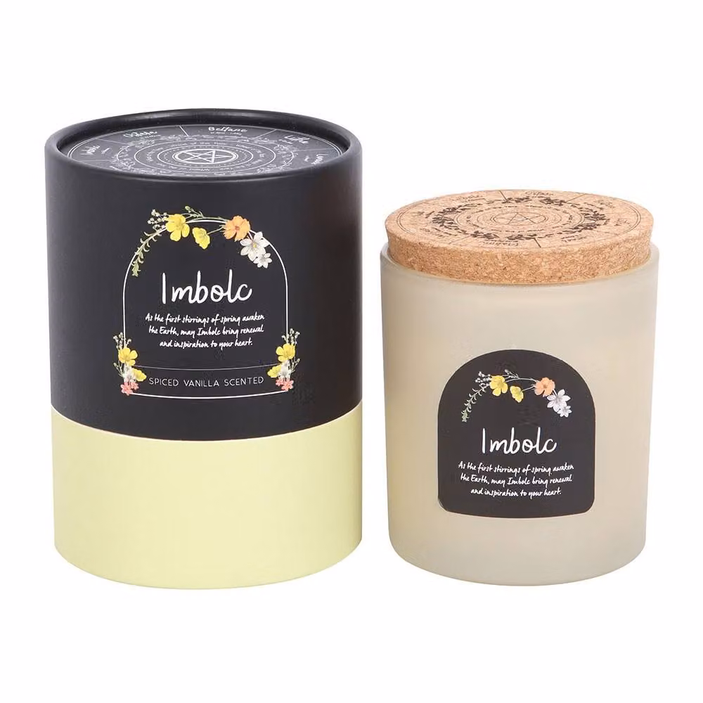 Something Different Wheel Of The Year Spiced Vanilla Pillar Candle in White – 2