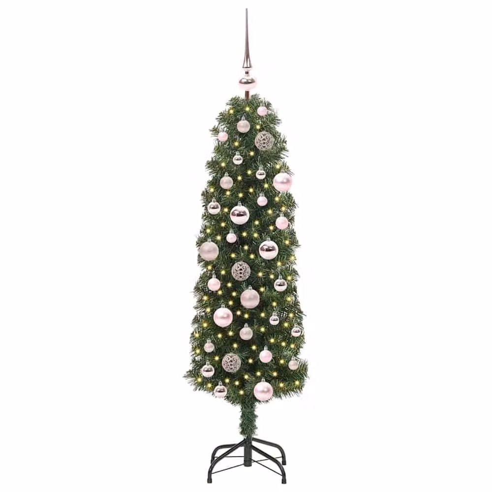 Berkfield Home Artificial Green Christmas Tree with 150 LEDs and Stand, Height: 120 cm – 3