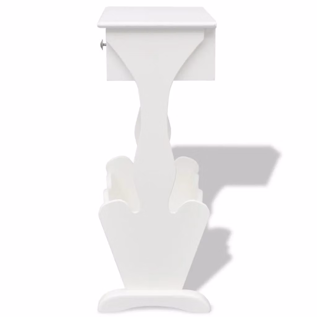 Berkfield Home Melrose Magazine Rack in White – 2