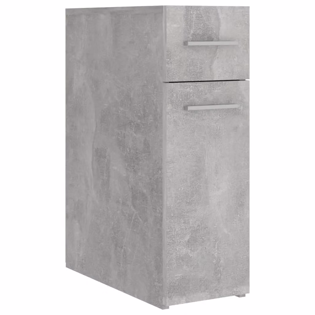 Berkfield Home Apothecary Cabinet in Concrete Grey, W/D/H: 20 x 45.5 x 60 cm – 2