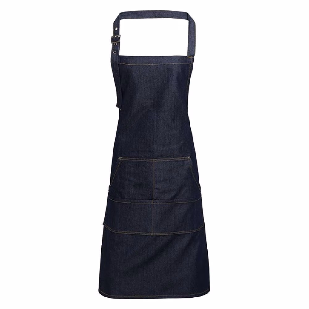 Premier Indigo Blue Stitch Bib Apron, Pack of 2 – 2
