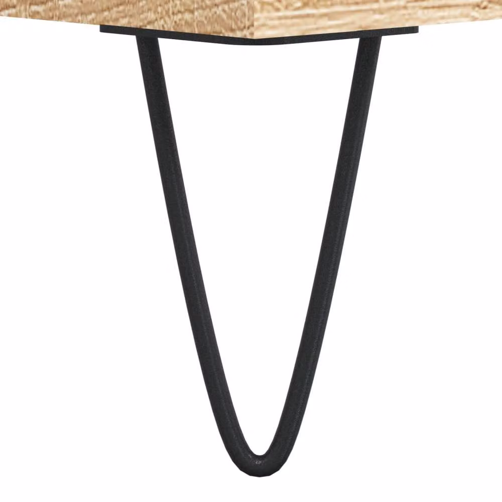 Berkfield Home Modern Rectangular Coffee Table in Sonoma Oak, W/D/H: 90 x 50 x 36.5 cm – 3
