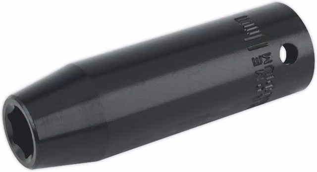 Loops 11mm Forged Deep Impact Socket 1/2 Inch Sq Drive Chrome Vanadium Wrench Socket in Black and Multicolour – 1