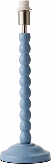 ValueLights Bobbins Blue Wood Table Lamp Base with E14 Rocker Switch