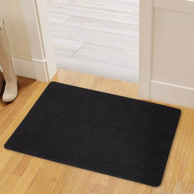 Marlow Non-Slip Washable Kitchen Floor Runner Rug Mat in Black, W/D/H: 80 x 50 cm – 1