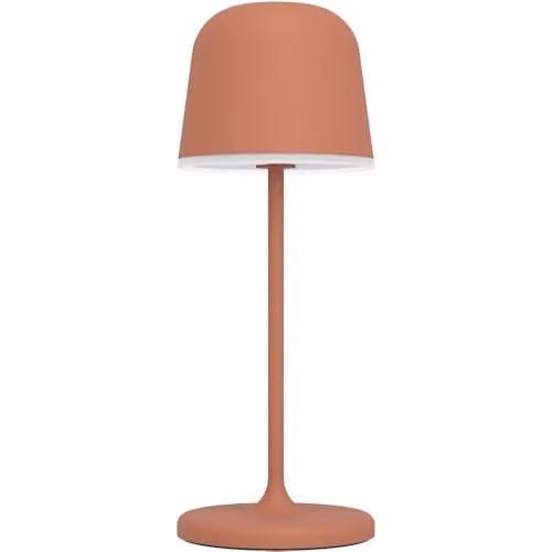Loops Modern LED Table Lamp in Orange and Black with Touch Control and Included Bulb – 1