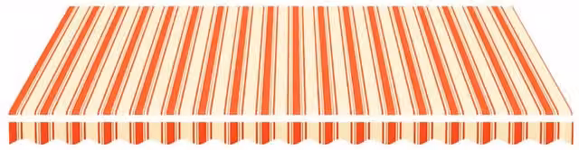 Berkfield Home Replacement Polyester Awning Fabric in Yellow and Orange, 4 x 3 m