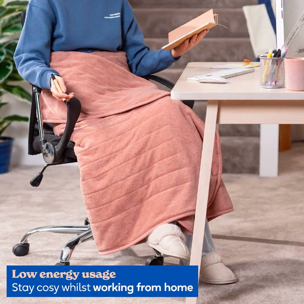 Russell Hobbs Pink Microfleece Electric Heated Throw W/D/H: 180 x 130 cm – 3