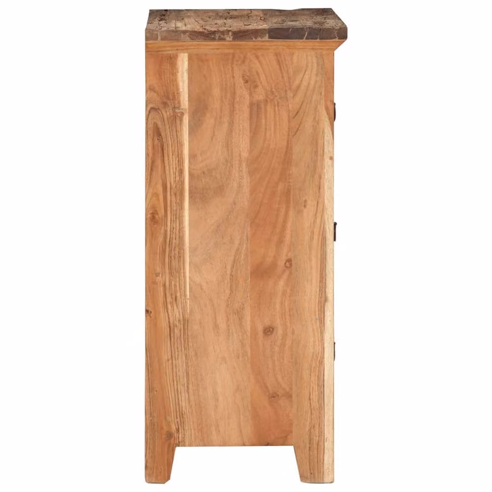 Berkfield Home Side Cabinet in Brown Solid Acacia Wood, W/D/H: 55 x 33 x 75 cm – 2