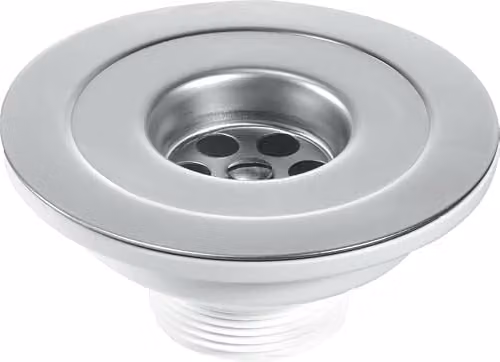 McAlpine 1 1/2 inch Centre Pin Kitchen Sink Reducer with Black Plug SW45P