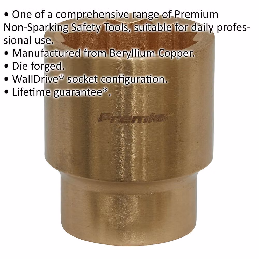Loops 26mm Non-Sparking WallDrive Socket with 1/2 inch Square Drive in Gold Beryllium Copper – 2