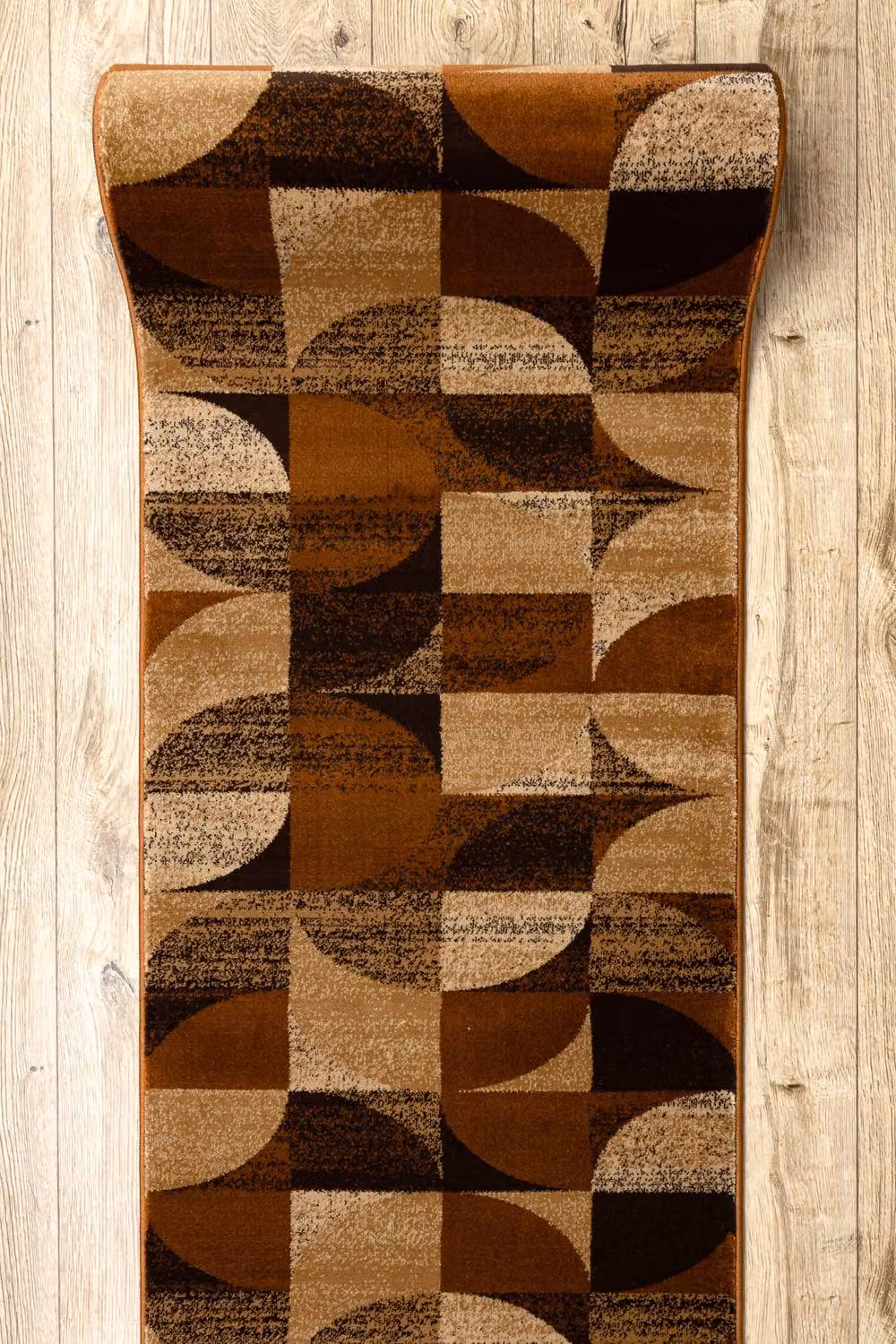 RugsX Royal H387 Geometric Runner in Brown, W: 100 cm, L: 400 cm – 5