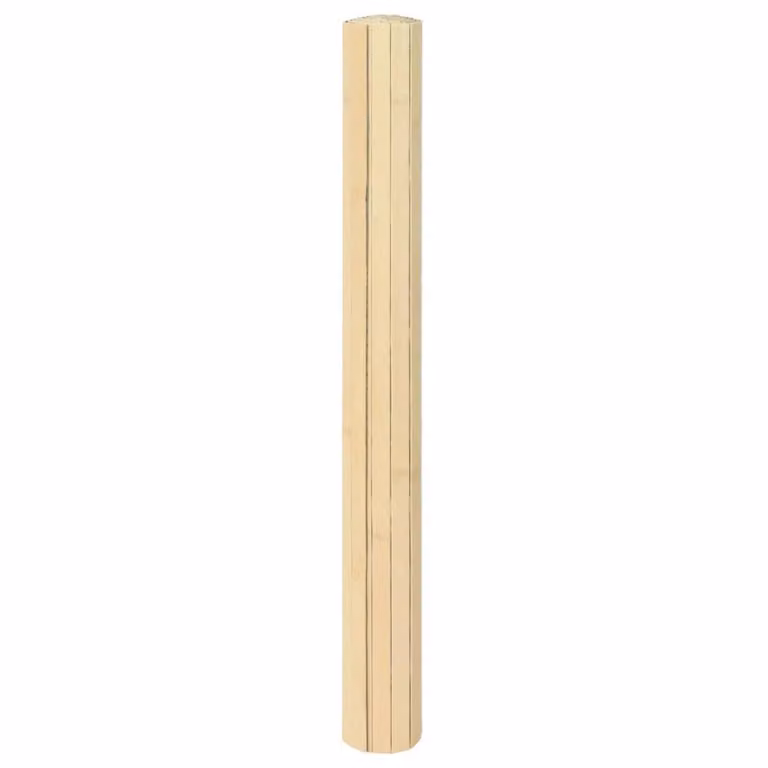 Berkfield Home Rectangular Bamboo Rug in Beige, W: 100 cm, D: 60 cm