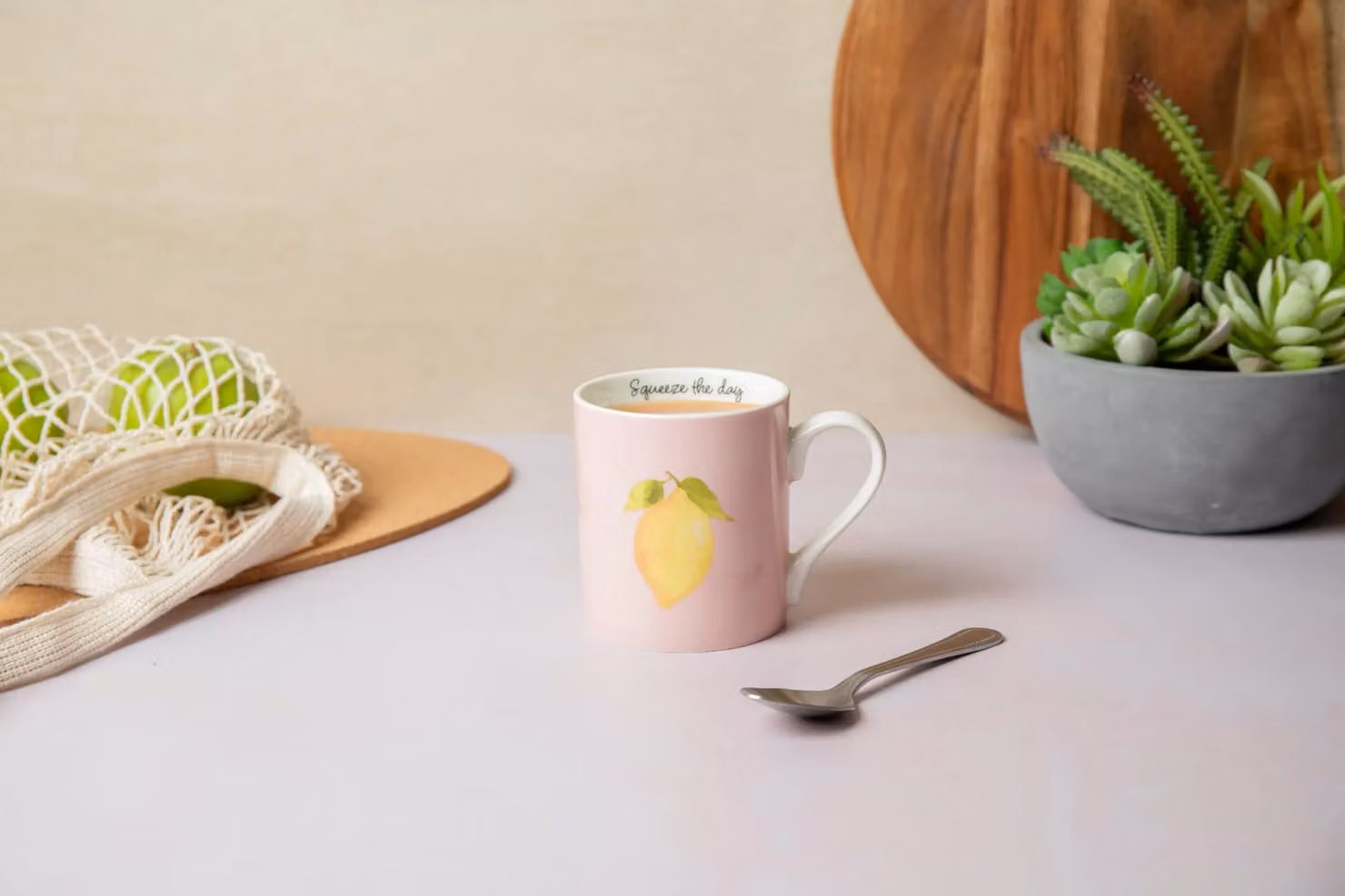 Mikasa Lemon Floral Porcelain Mug, 280ml in Pink – 2