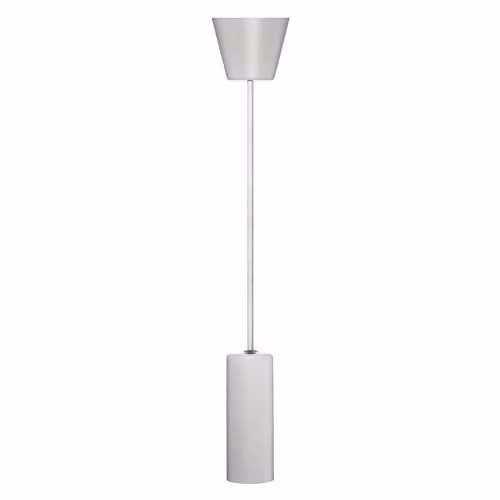 SYLVANIA SylPendant Decorative Metal Cylinder Pendant Light, White, E27 Lampholder, Height Adjustable