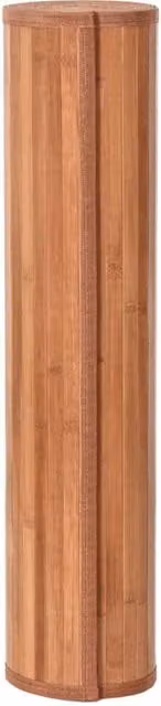 Berkfield Home Rectangular Bamboo and Polypropylene Rug in Brown, W: 70 cm, L: 200 cm – 1