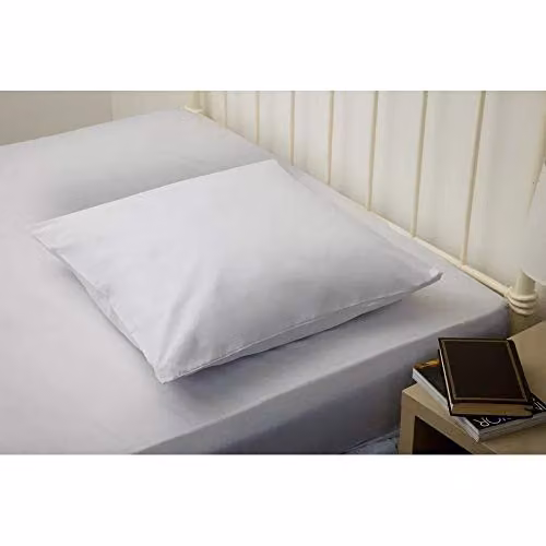 Belledorm Easycare Percale Cotton Blend Continental Pillowcase, Cloud