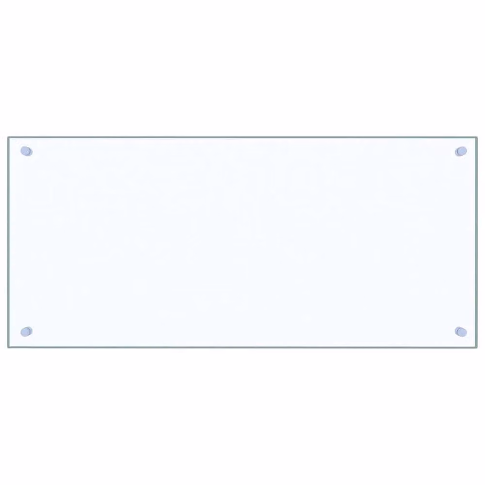 Berkfield Home Transparent Tempered Glass Kitchen Backsplash, W: 90 cm, H: 40 cm – 2