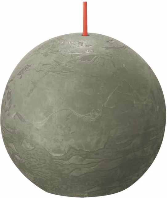 Bolsius Rustic Ball Candle, Green, 76 mm