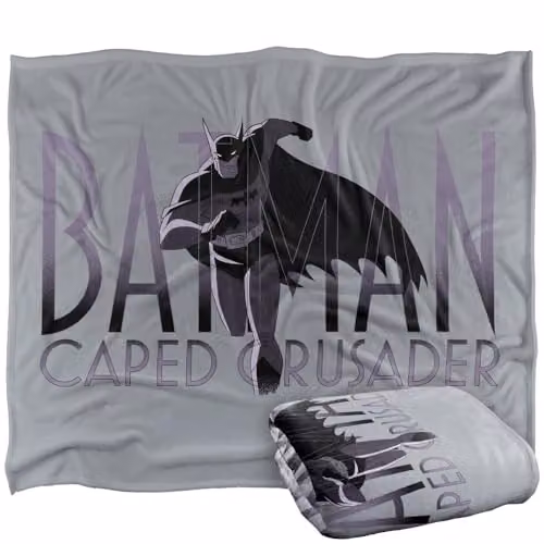 LOGOVISION Batman Caped Crusader Animated Series Super Soft Fleece Throw Blanket, Multicolour, W: 127 cm, D: 152.4 cm – 1