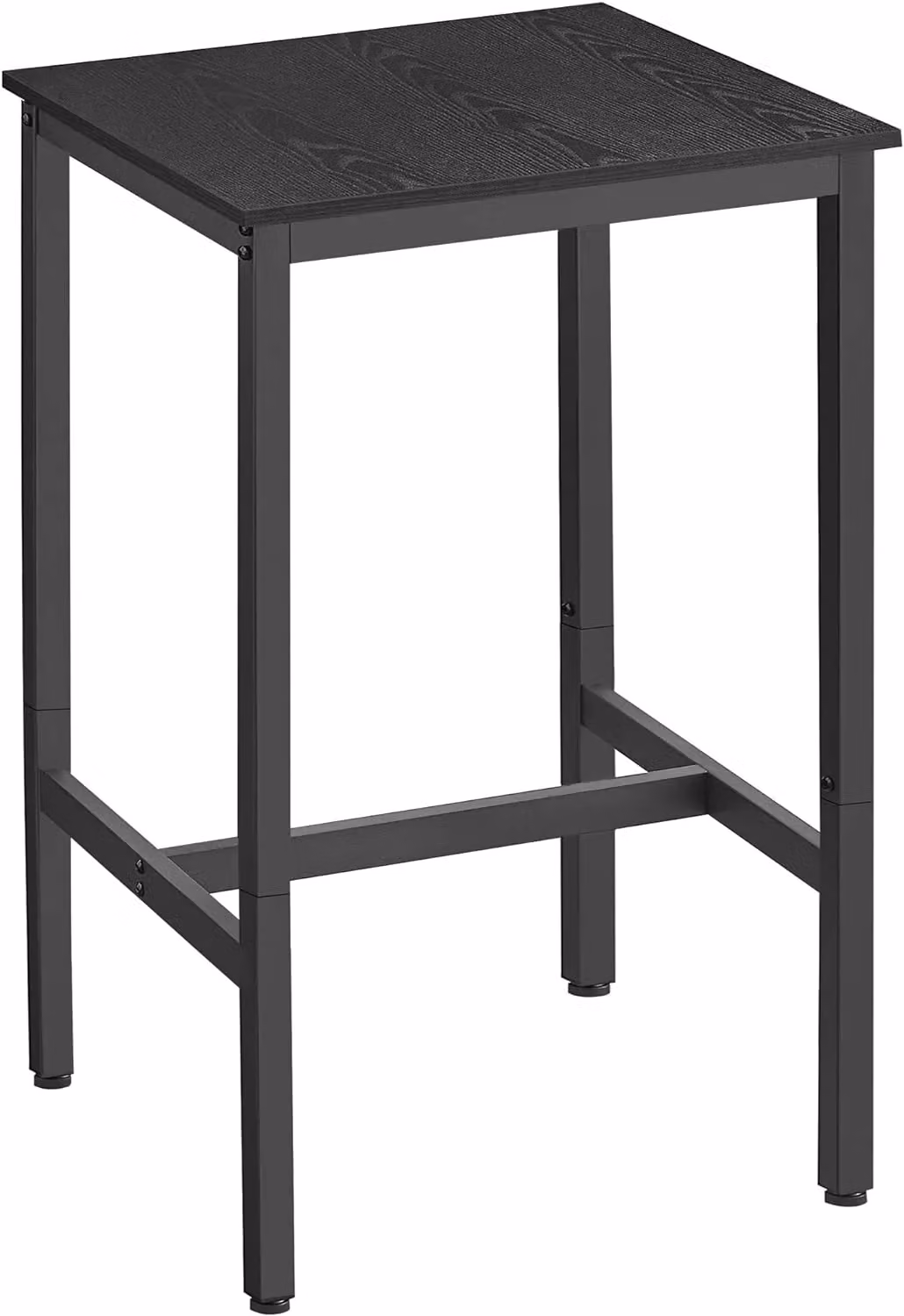 VASAGLE Industrial Square Bar Table in Black – 6