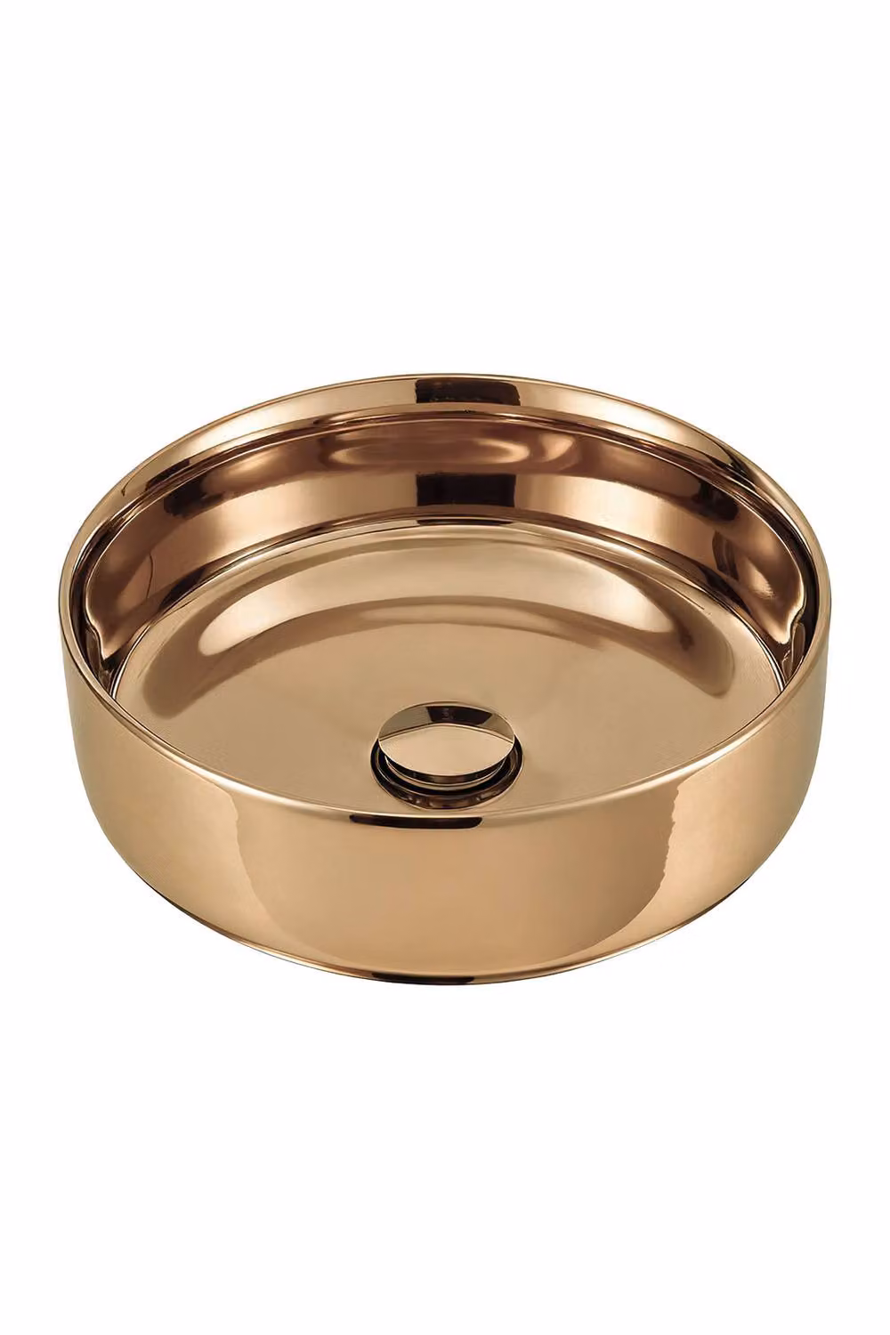 Living and Home Round Ceramic Countertop Vessel Washbasin Sink in Bronze – 3