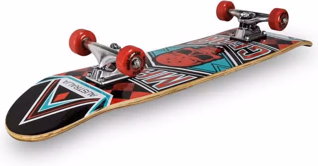 Madd Gear Junior Pro Skateboard Jest in Red and Multicolour