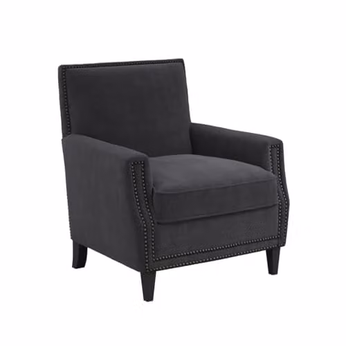 LPD Home Atticus Armchair in Anthracite Grey Fabric – 1
