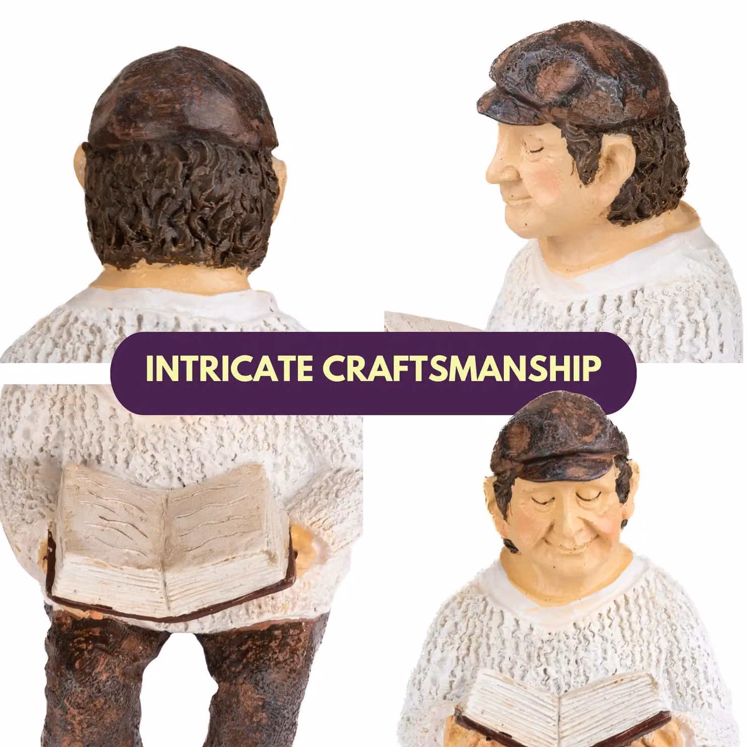Marco Paul Sitting Grandparent Multicolour Polyresin Garden Ornaments – 8