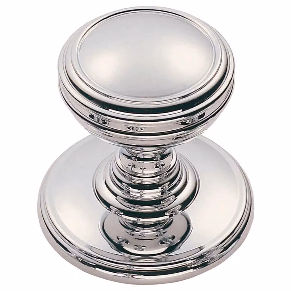 Loops 4x Ringed Tiered Cupboard Door Knobs in Polished Chrome, 30mm Diameter – 2