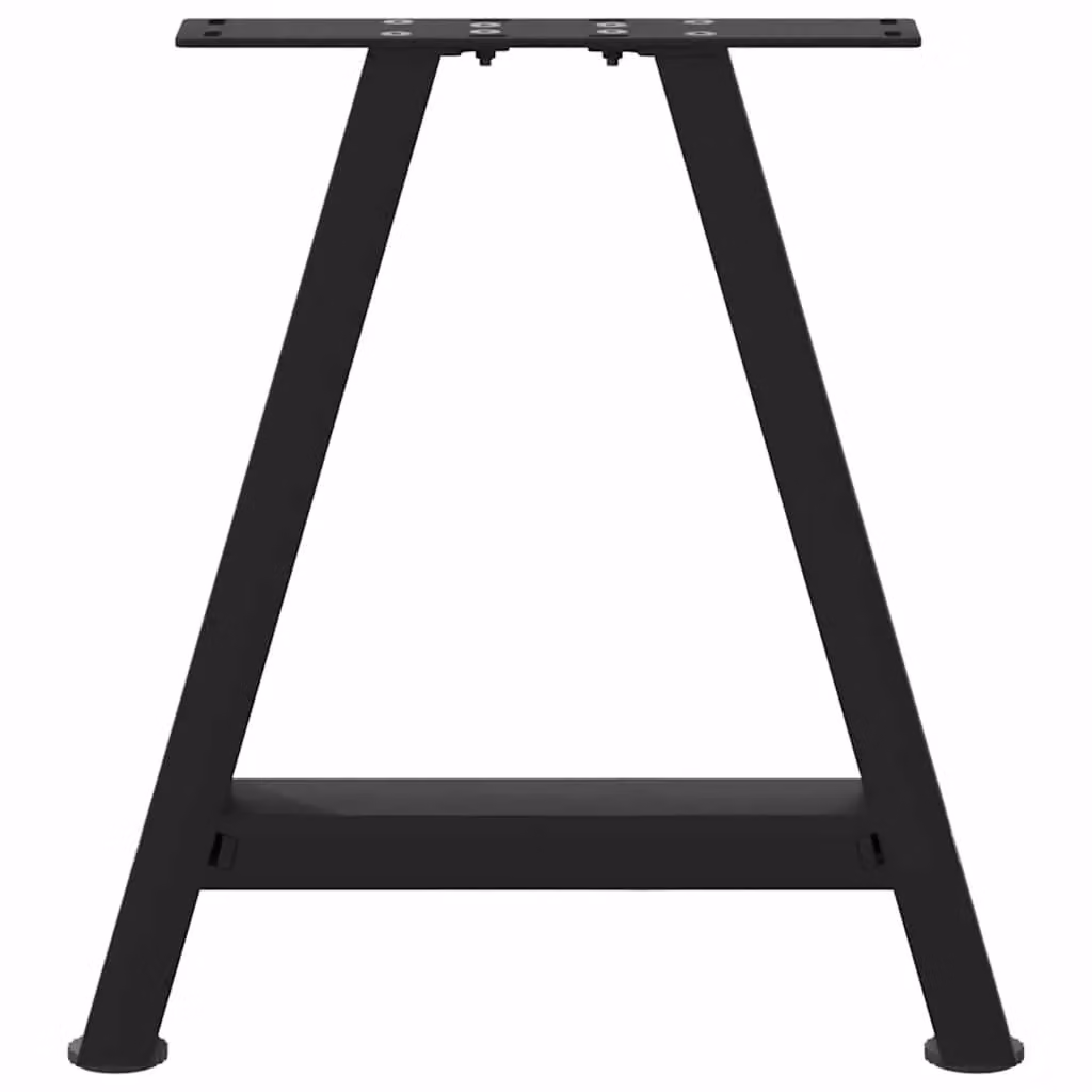 Berkfield Home A-Shaped Coffee Table Legs, 2 Pieces, Black Steel, W: 50 cm, H: 43 cm – 4