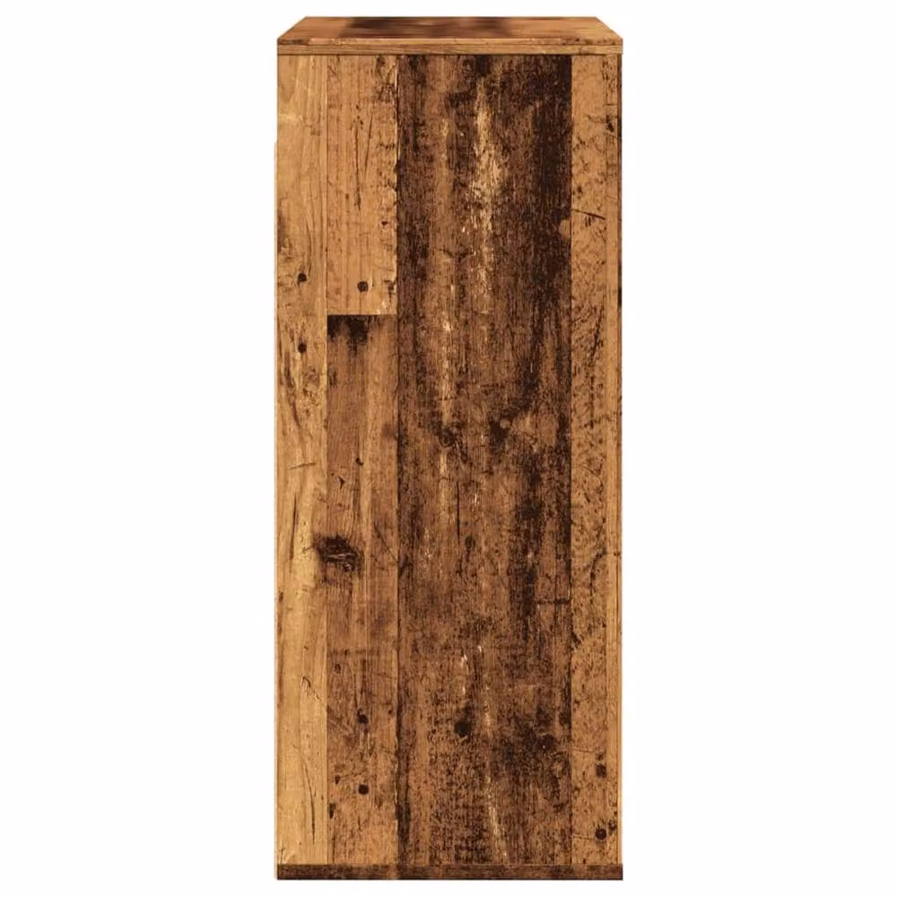Berkfield Home Wall Cabinet in Old Wood Brown, W/D/H: 80 x 33 x 80 cm – 4