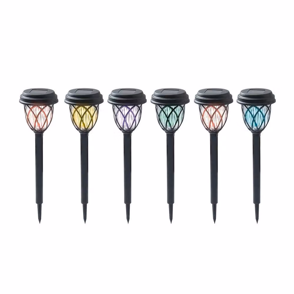 Coopers of Stortford Gainsborough Set of 6 Colour-Changing Solar Path Lights, Multicolour, H9.5 x W9.5 x L40 cm – 2