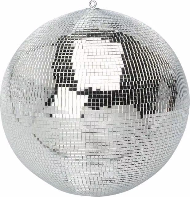 FXLab Silver Glass Mirror Ball, Diameter: 40 cm