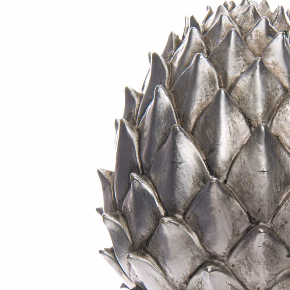 Love Lace Silver Pinecone Finial Christmas Tabletop Decoration – 2