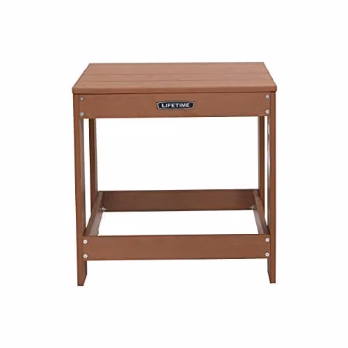 LIFETIME 60246 Adirondack Brown Garden Table