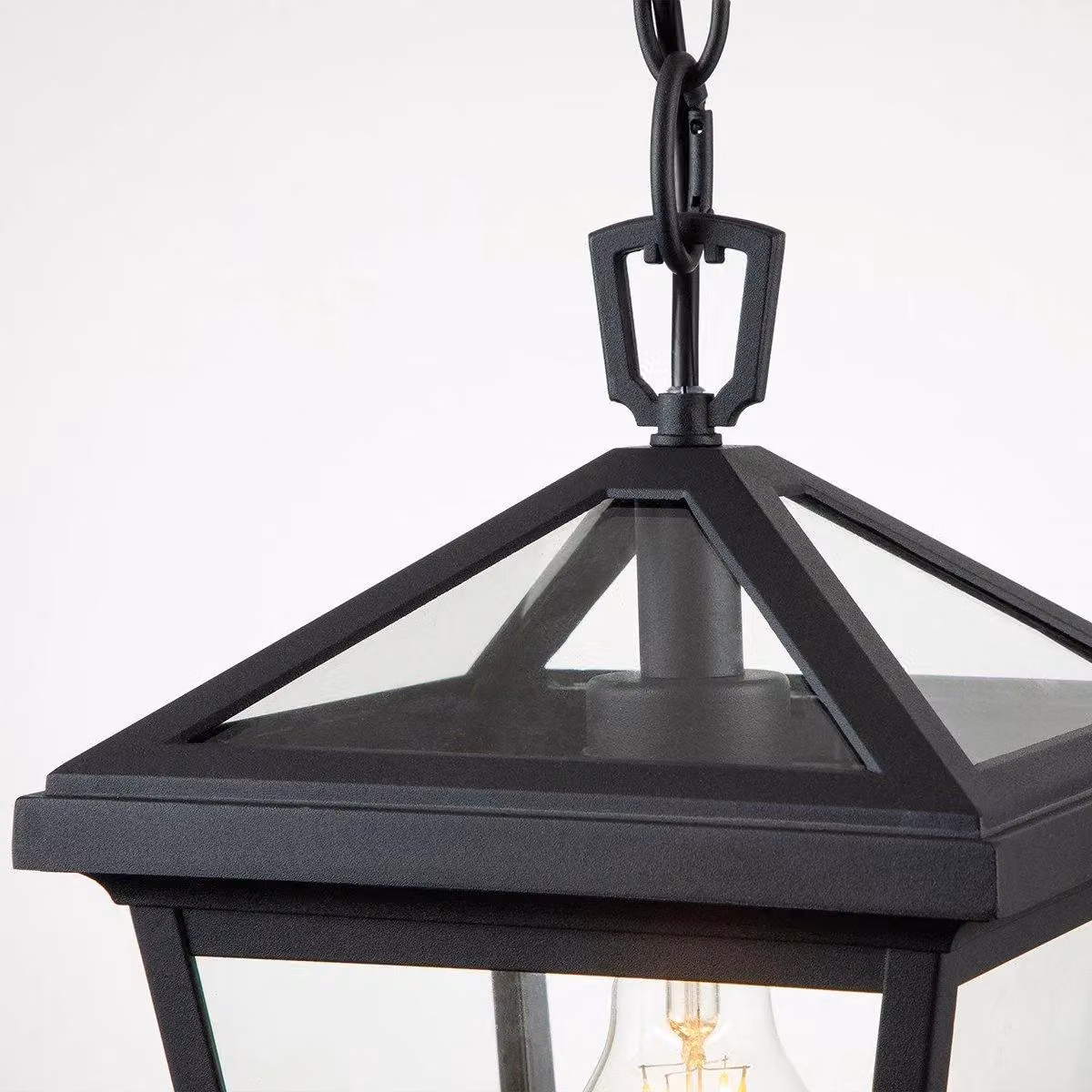 Netlighting Hinkley Alford Place Outdoor Pendant Ceiling Light in Museum Black, IP44 Rated Lantern Style – 2