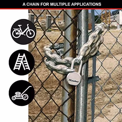 Master Lock Stainless Steel Heavy Duty Chain in Silver – 3