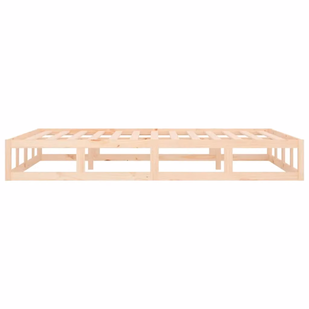 Berkfield Home Modern Solid Pine Wood Bed Frame, Brown – 2