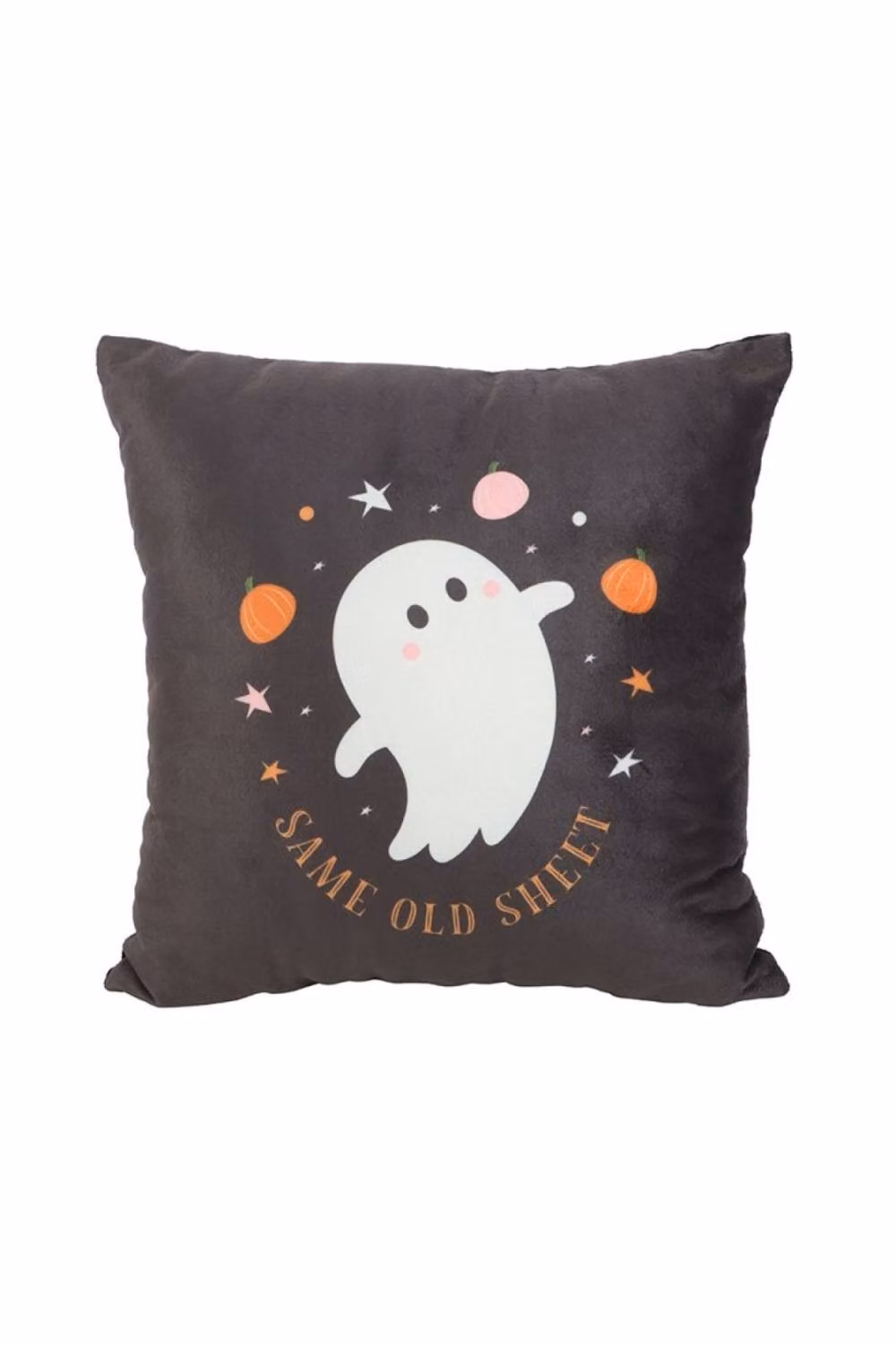 KDMD Spooky Ghost Same Old Sheet Square Halloween Cushion in Black – 2