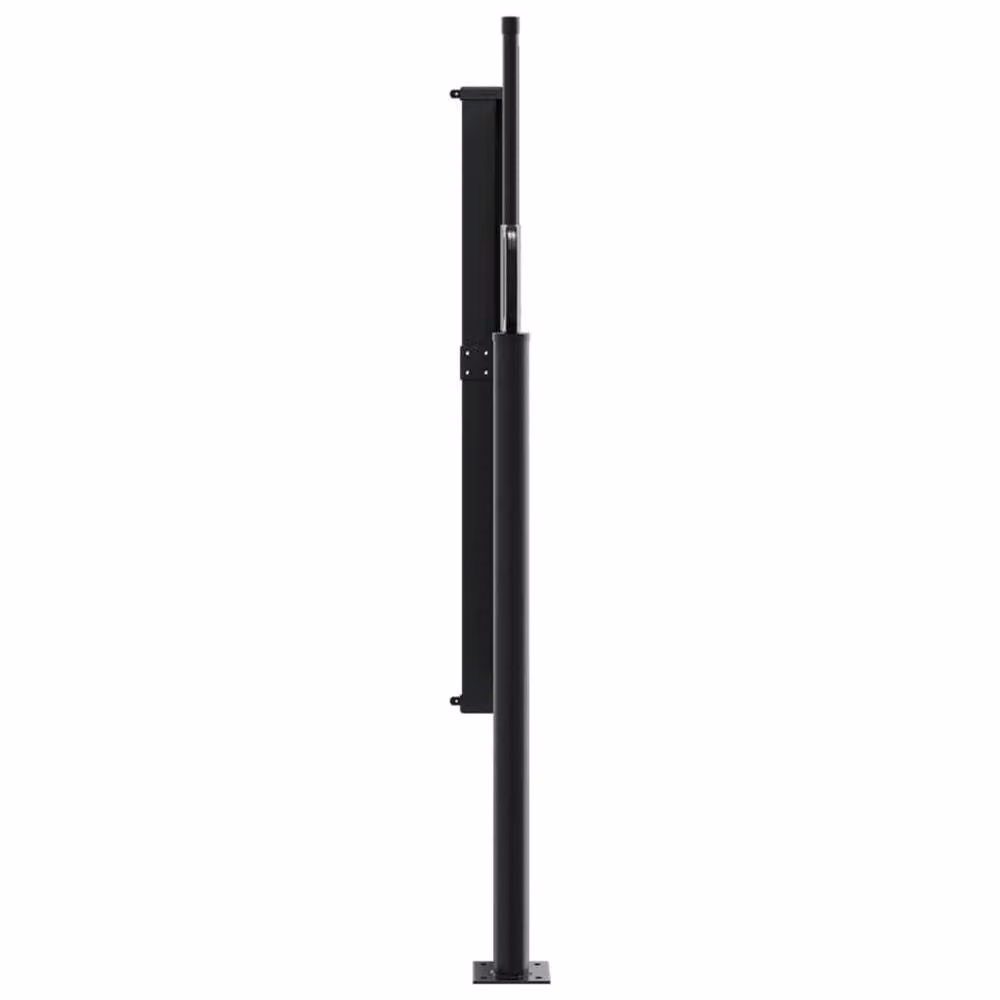 Berkfield Home Retractable Side Awning in Black, Wall-Mounted Polyester, W/H: 600 x 120 cm – 3