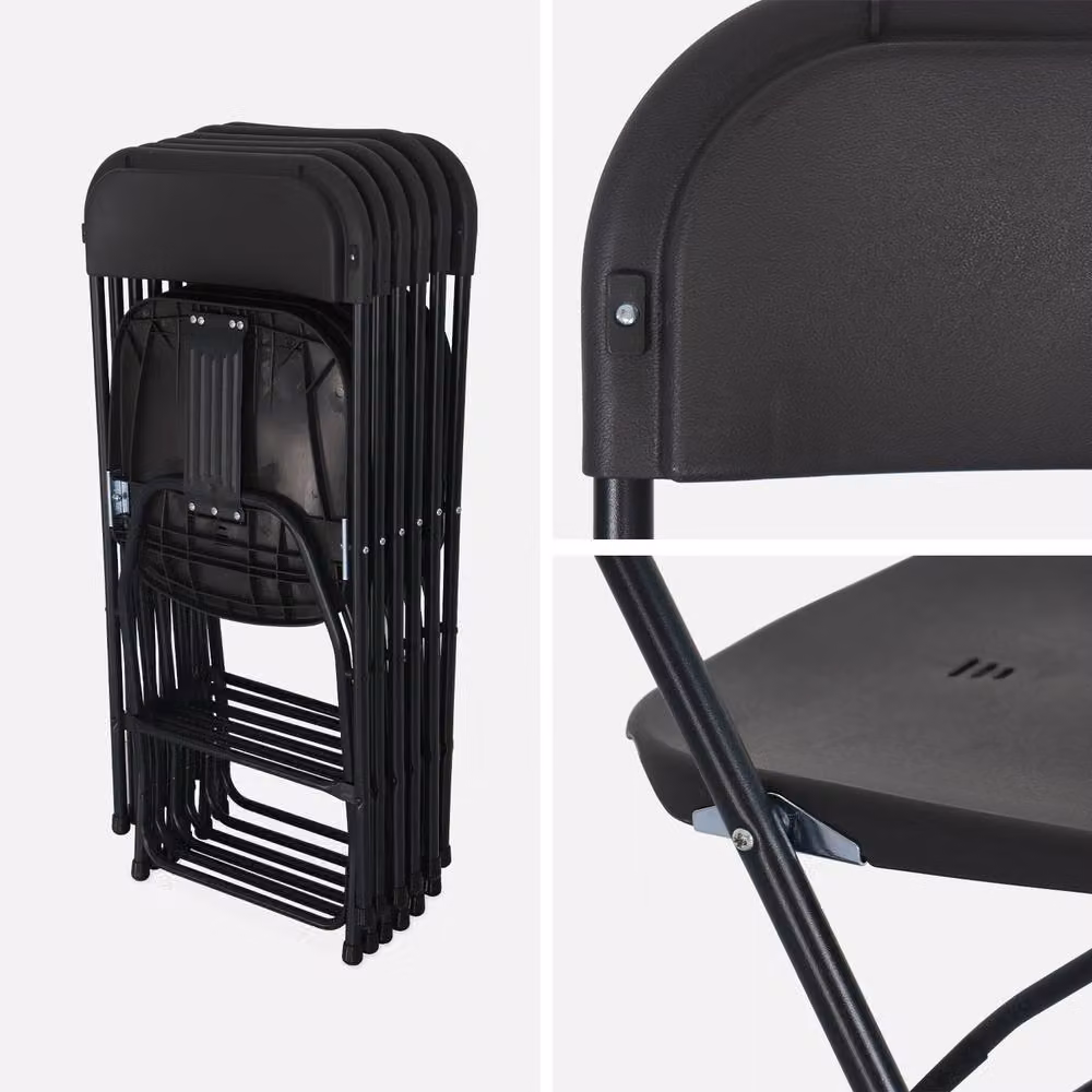 sweeek Set of 6 Folding Event Chairs in Dark Grey – 2