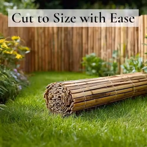 Access Garden Products Woven Bamboo Slat Screening Mat in Brown, W: 400 cm, H: 150 cm – 5