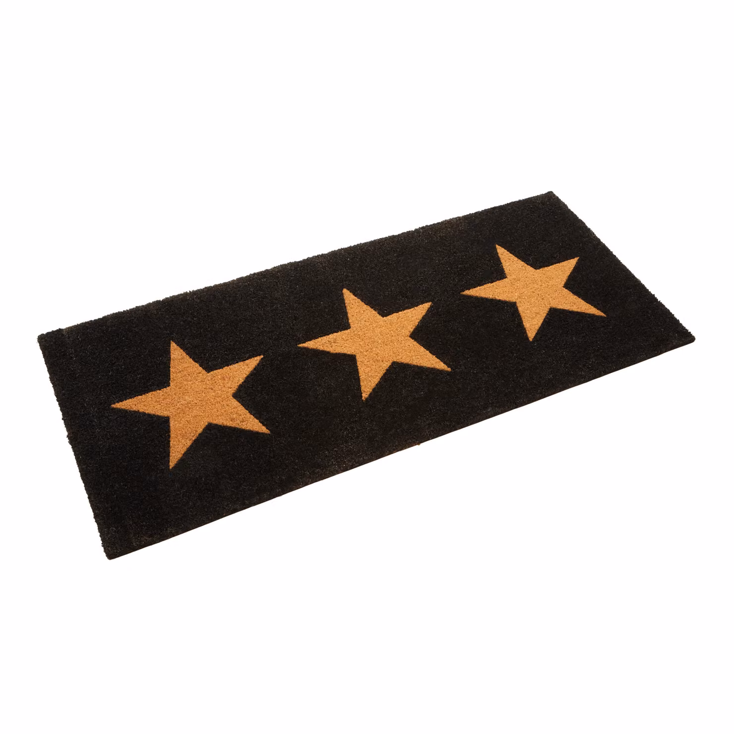 Orsina Three Natural Stars Round Doormat, Black, Diameter: 100 cm – 2