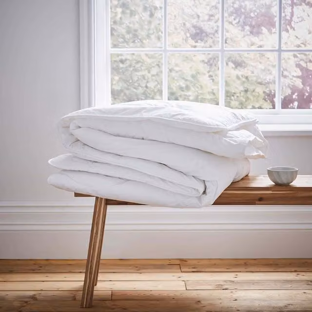 Murmur White Cotton Temperature Regulating Single Duvet, 13.5 Tog, Allergy Friendly