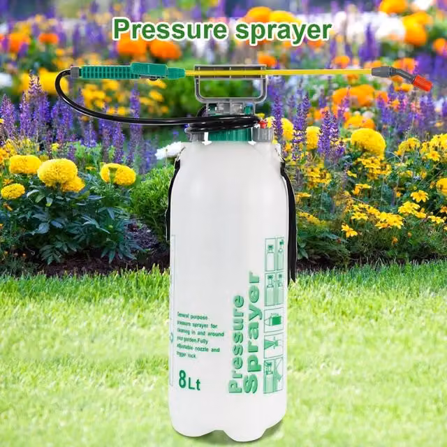 EONLION 8L Manual Garden Pressure Sprayer in White