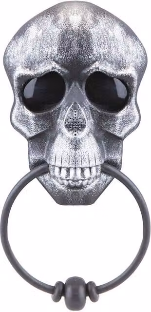 VFM e-Store Silver Metal Halloween Spooky Door Knocker for Party Decorations – 1