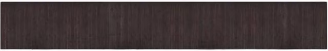 Berkfield Home Rectangular Bamboo Rug in Dark Brown, W: 60 cm, L: 400 cm – 1