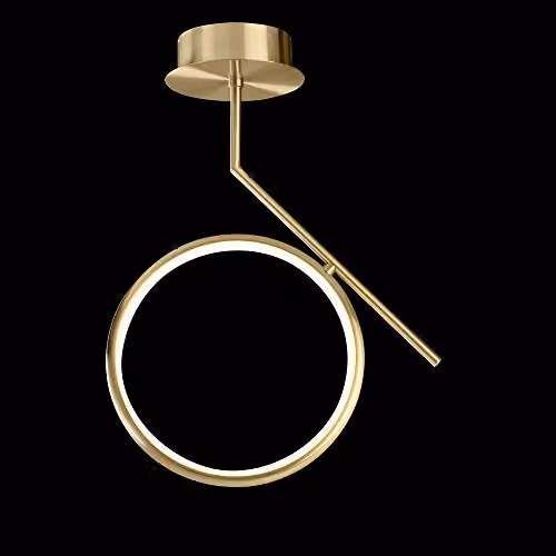 Netlighting Mantra Olimpia LED Ceiling Light, 20W, 3000K, 1500lm, IP20, Gold – 2