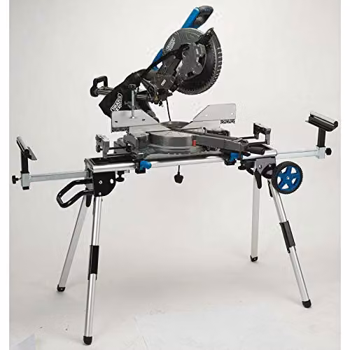 Draper Expert 79901 Blue 305mm Double Bevel Sliding Compound Mitre Saw with 2000W Motor